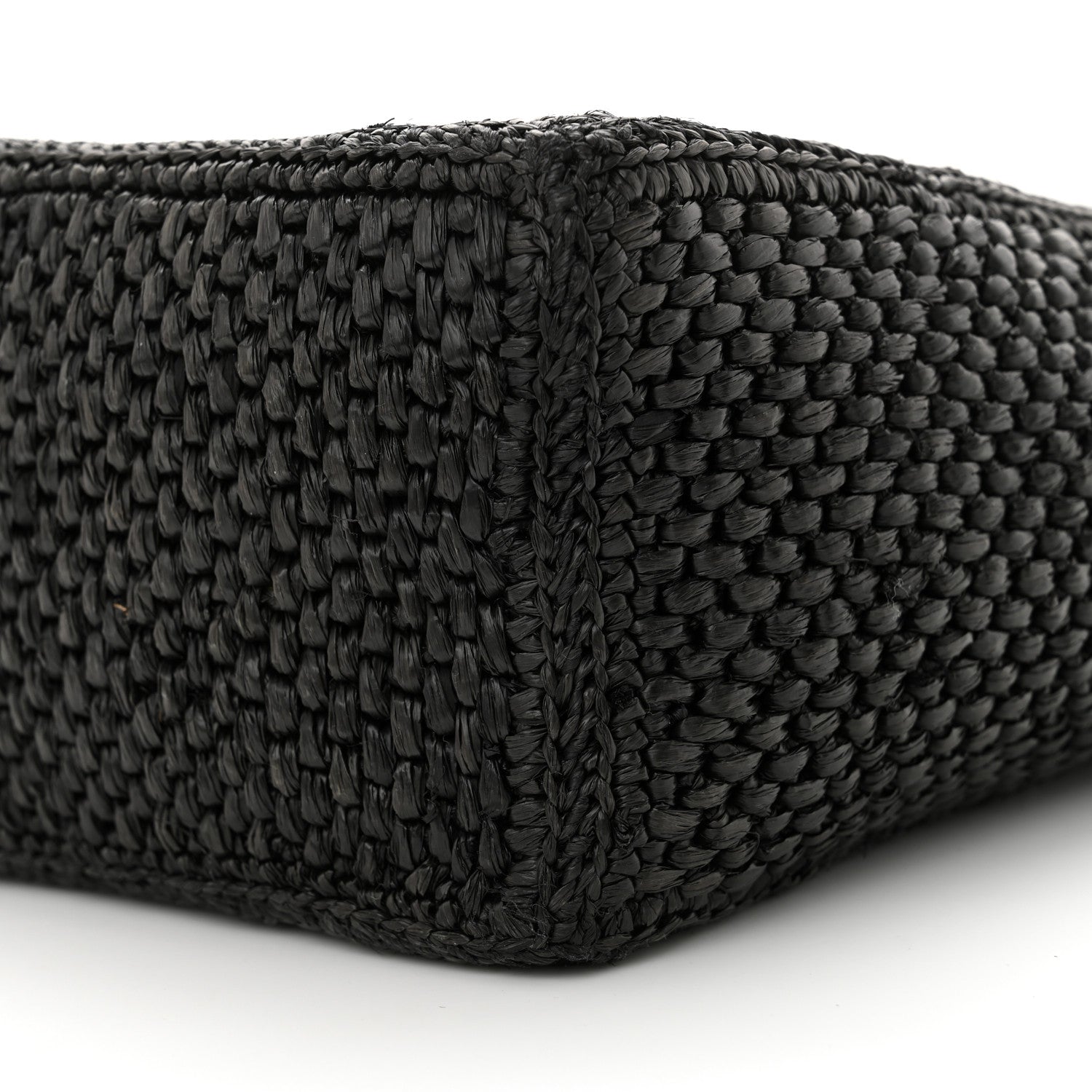 Loewe Raffia Small Paula's Ibiza Logo Tote Black White 9 of 11