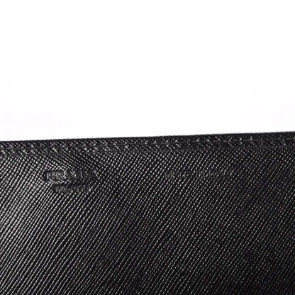 Prada Saffiano Metal Mini Crossbody Wallet Nero Black 6 of 7