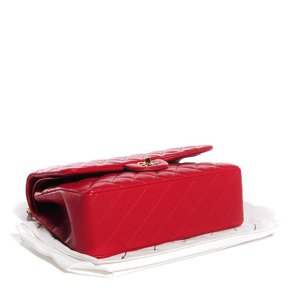 Chanel Lambskin Quilted Jumbo Double Flap Red 4 of 10