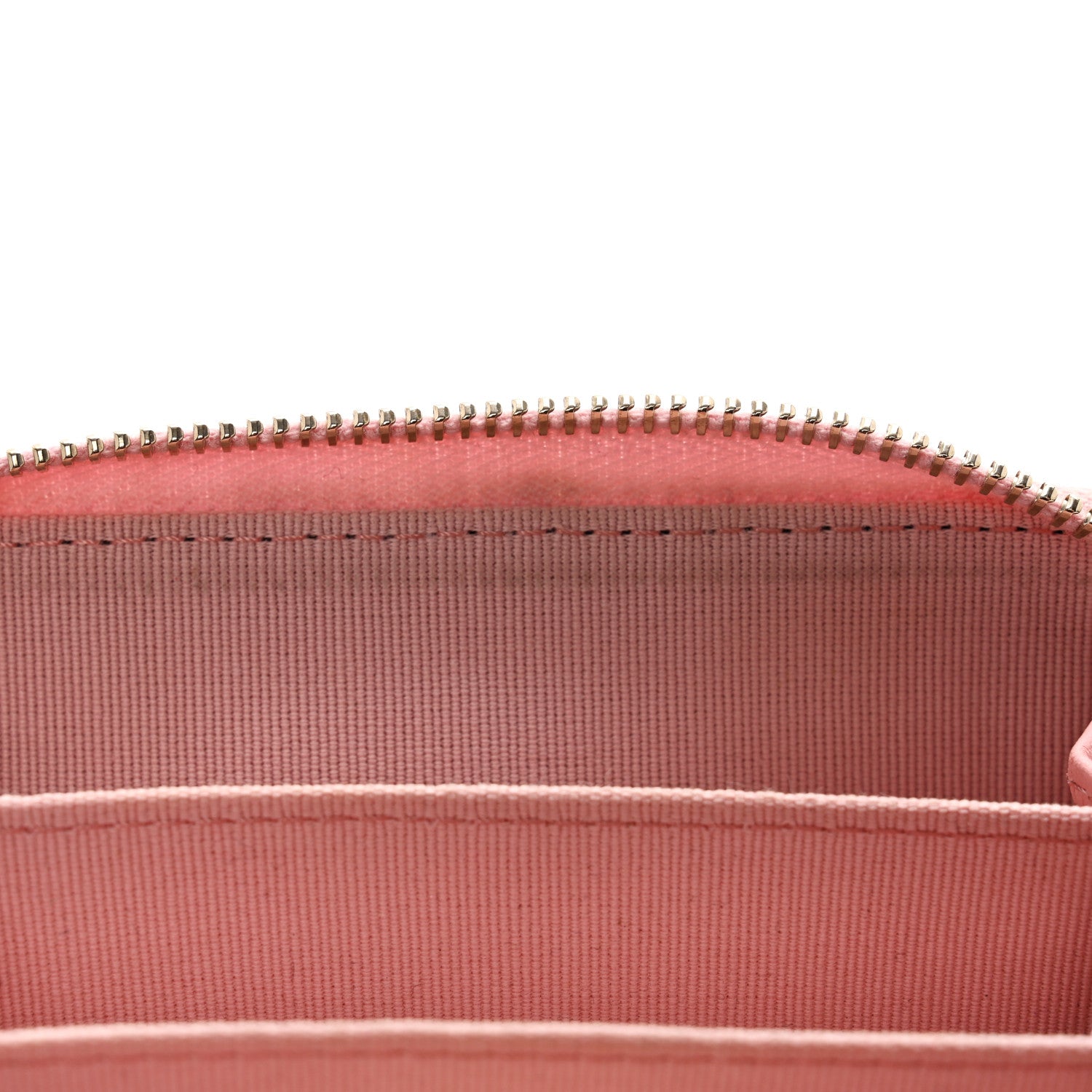 Chanel Lambskin Quilted Chanel 19 Zip Around Coin Purse Wallet Light Pink 9 of 12
