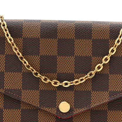 Louis Vuitton Monogram Pochette Felicie Chain Wallet Fuchsia 9 of 11
