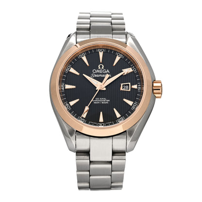 Omega Stainless Steel 18K Red Gold 34mm Seamaster Aqua Terra Automatic Watch Black 231.20.34.20.01.003 1 of 5