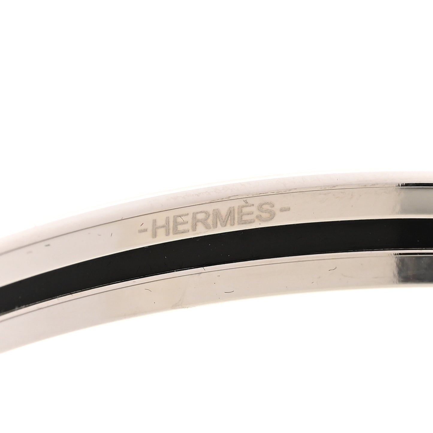 Enamel Printed Extra Narrow Uni Bracelet 62 Black