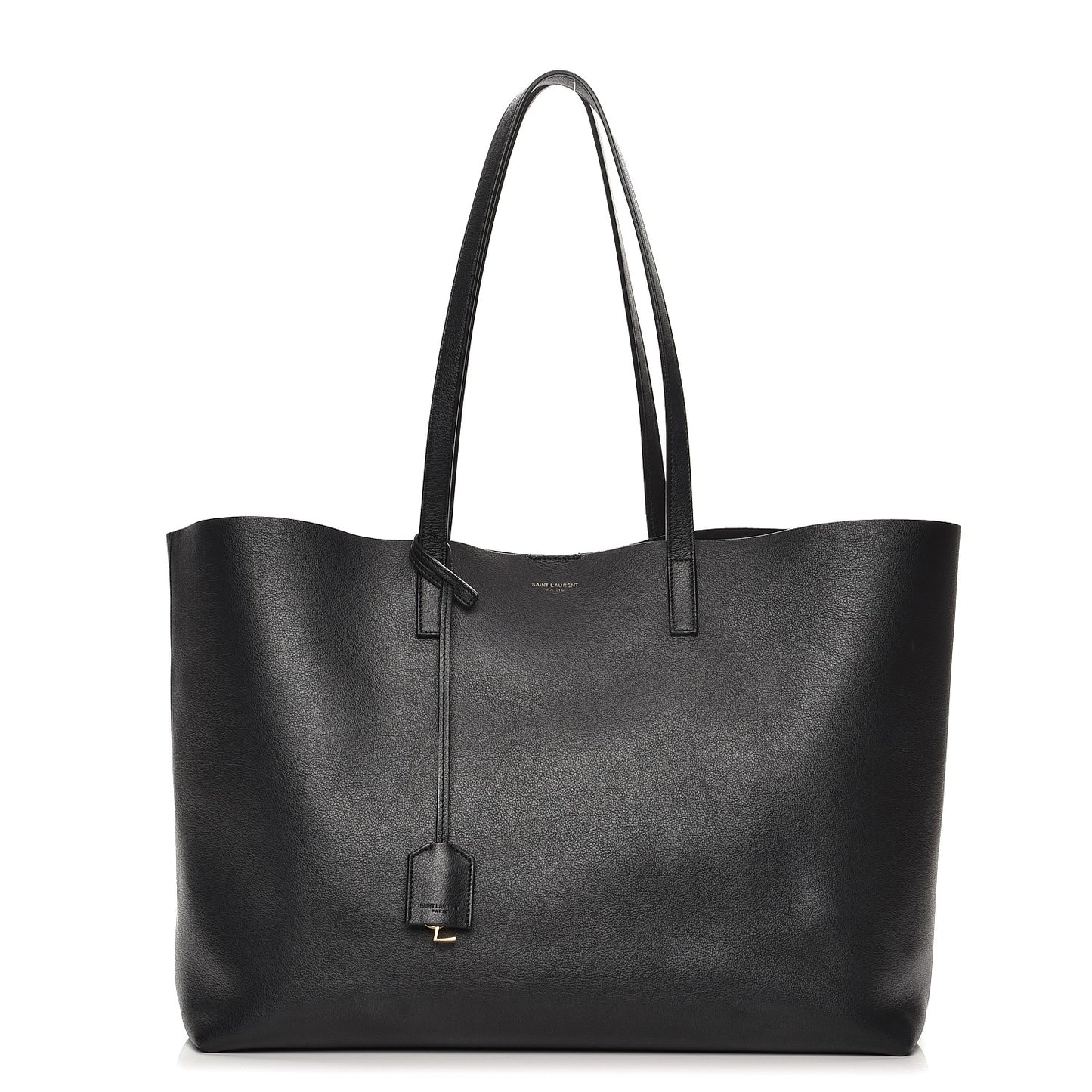 Calfskin Large Shopping Tote Black