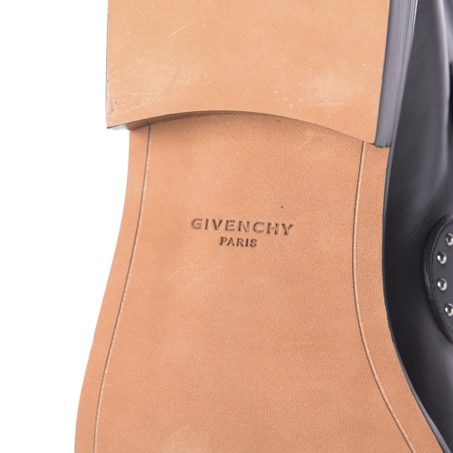 Givenchy Calfskin Studded Prue Buckle Bootie 39.5 Black 7 of 13