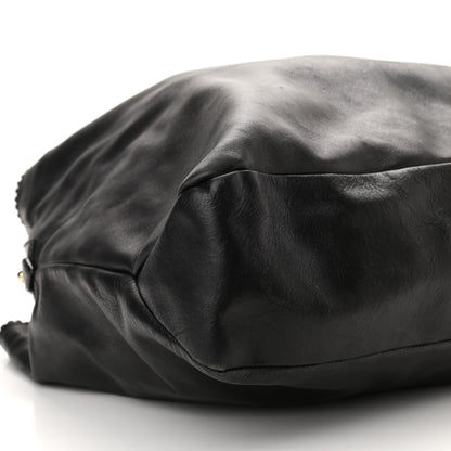 Gucci Calfskin Large Horsebit Chain Hobo Black 5 of 13