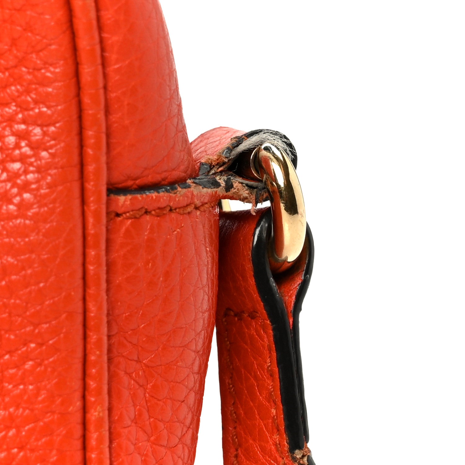 Gucci Pebbled Calfskin Small Soho Disco Bag Sun Orange 14 of 15