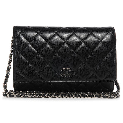 Chanel Caviar Quilted Wallet on Chain Black 1 of 8