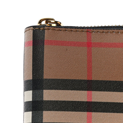 Burberry Vintage Check Elmore Zip Around Wallet Black 11 of 11
