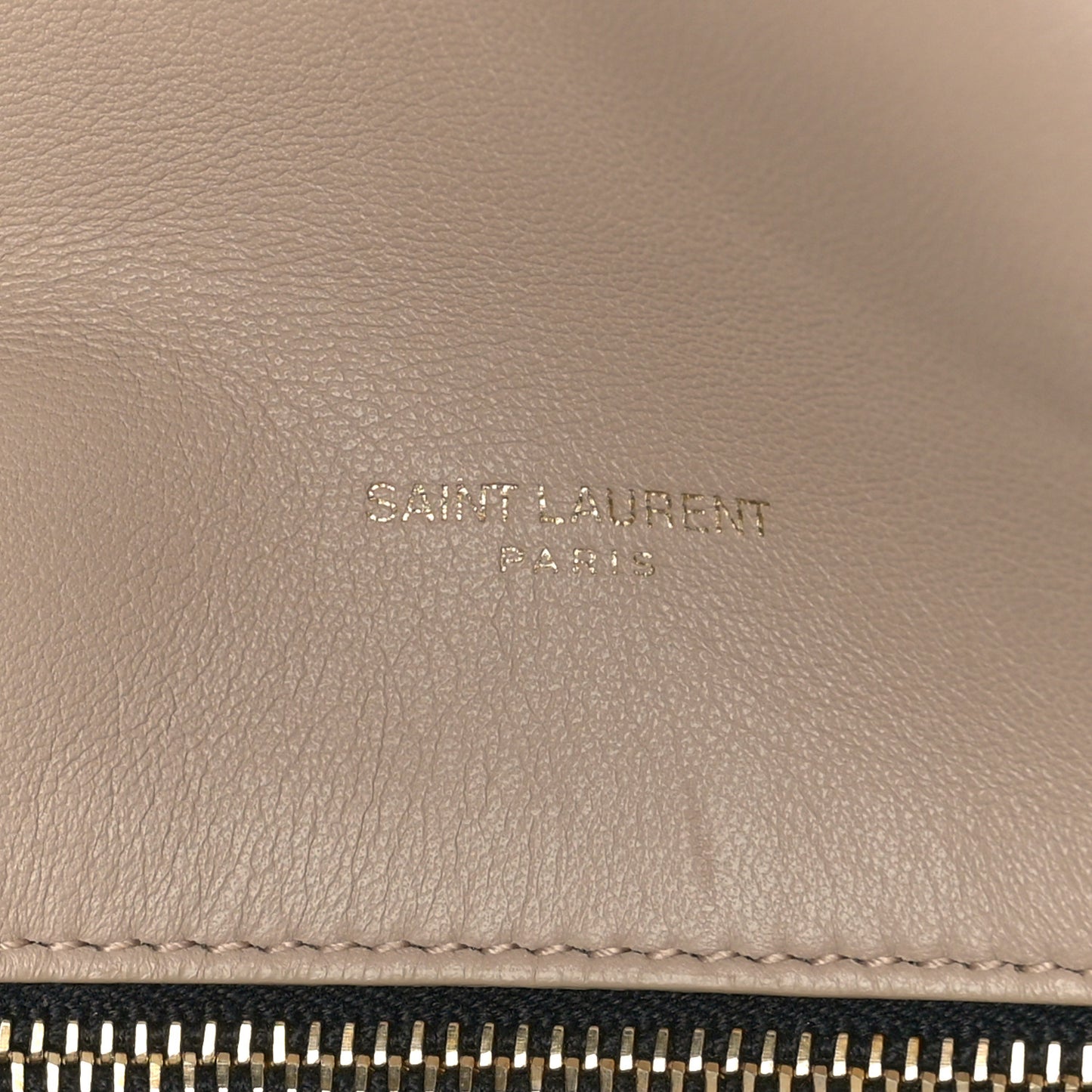 Lambskin Quilted Small Loulou Puffer Monogram Chain Satchel Dark Beige