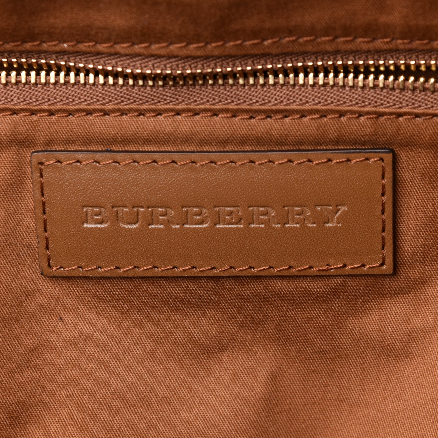 Burberry Haymarket Check Medium Salisbury Tote Camel 8 of 11