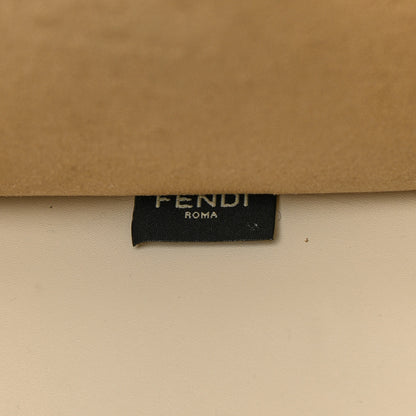 Fendi Vitello King Plexiglass Logo Embossed Large Fendi Sunshine Shopper Tote White Ice 7 of 11