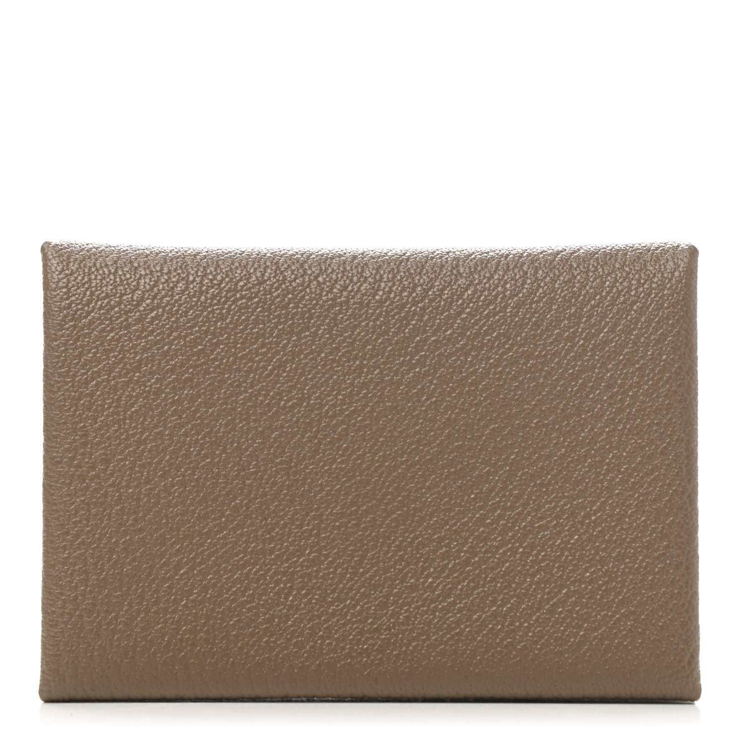 Hermes Chevre Mysore Calvi Duo Card Case Etoupe 1 of 9