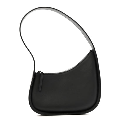 The Row Smooth Calfskin Half Moon Shoulder Bag Black 1 of 11