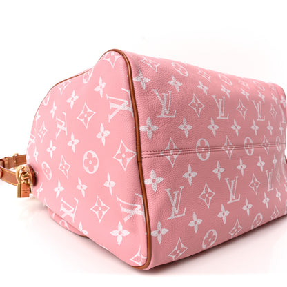Louis Vuitton Calfskin Monogram Speedy P9 Bandouliere 40 Pink Sakura 9 of 10