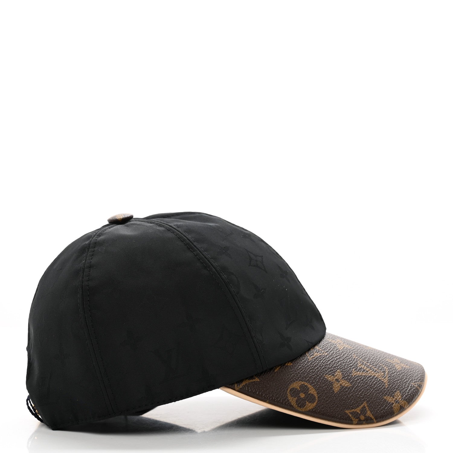 Louis Vuitton Polyester Silk Monogram LV Get Ready Cap M Black 5 of 10