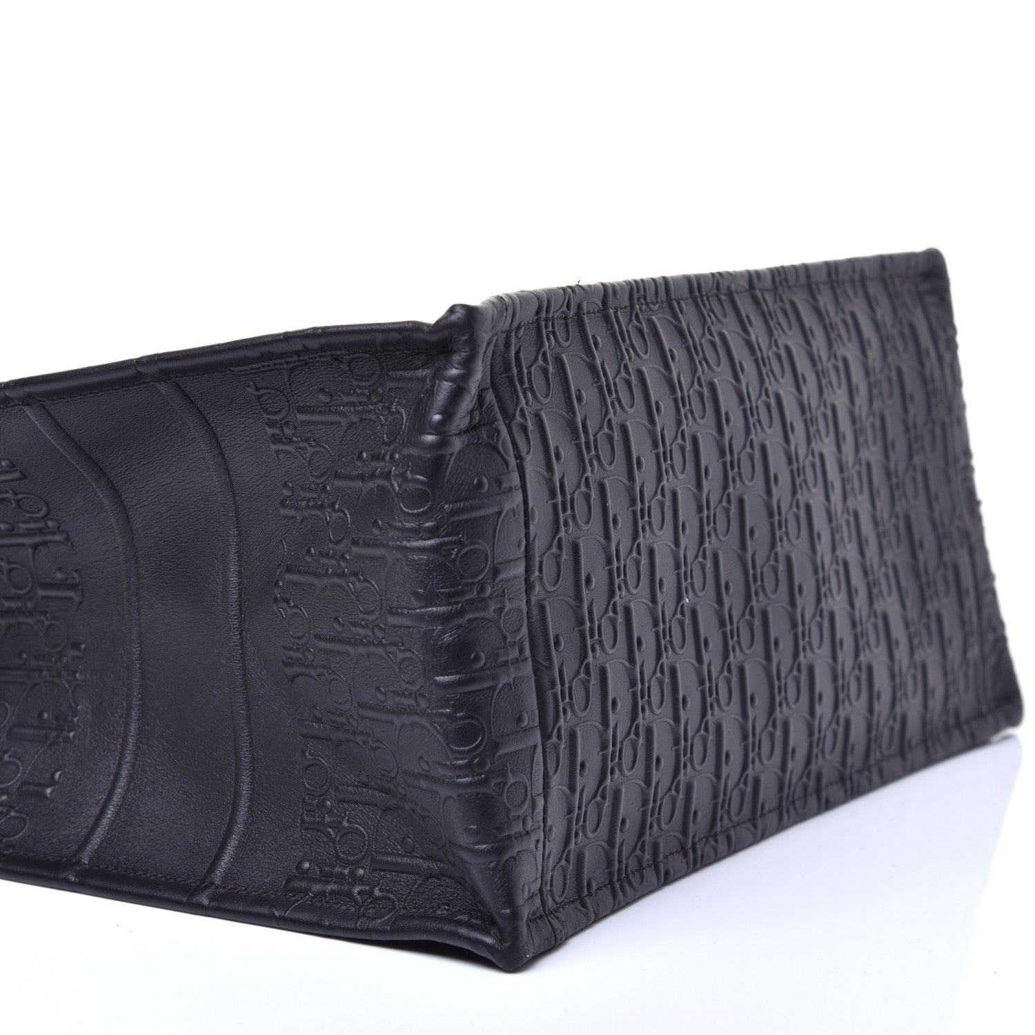 Christian Dior Oblique Calfskin Embossed Medium Book Tote Black 8 of 9