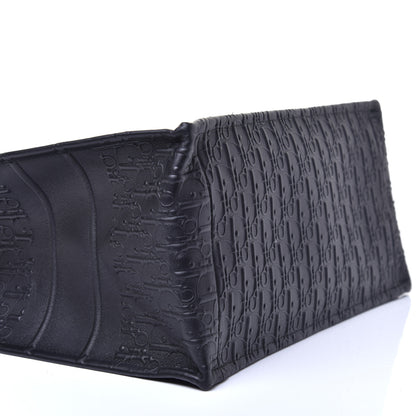 Christian Dior Oblique Calfskin Embossed Medium Book Tote Black 8 of 9