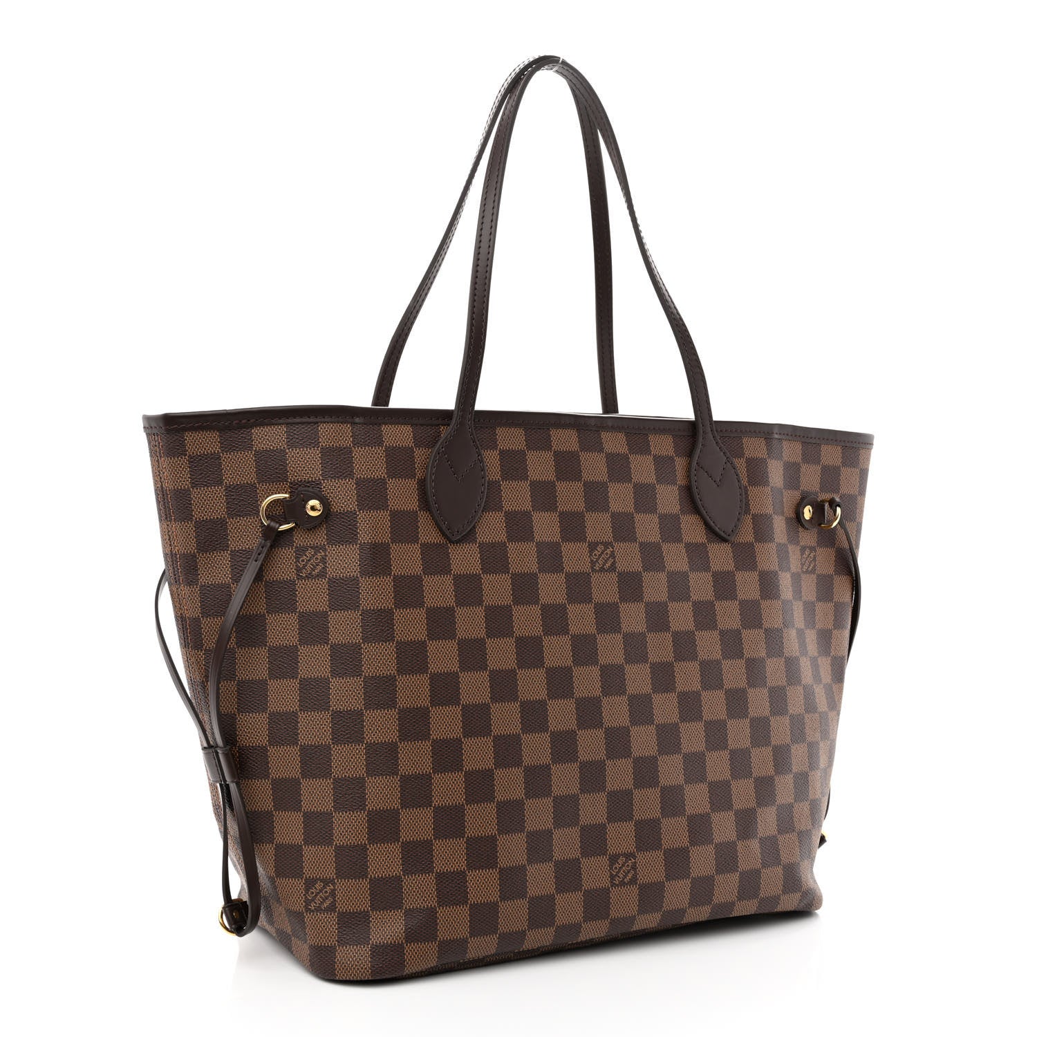 Louis Vuitton Damier Ebene Neo Neverfull MM Rose Ballerine 4 of 11