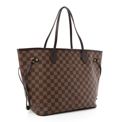 Louis Vuitton Damier Ebene Neo Neverfull MM Rose Ballerine 4 of 11