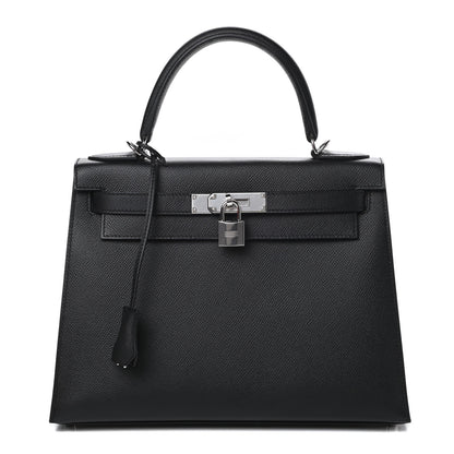 Hermes Epsom Kelly Sellier 28 Black 1 of 11