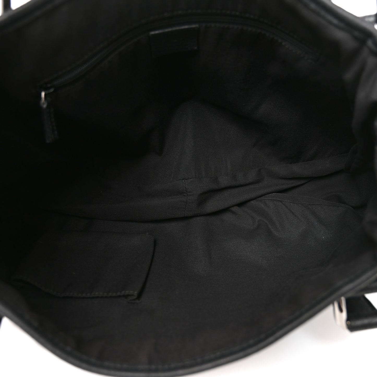 Monogram Denim Medium Abbey Shoulder Bag Black