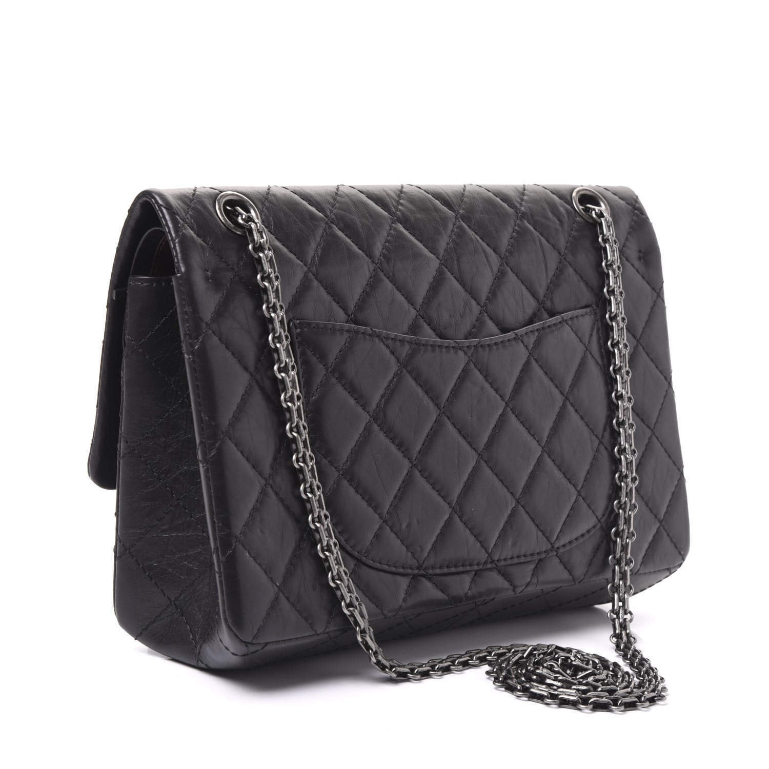 Chanel Aged Calfskin Quilted 2.55 Reissue 226 Flap Black 2 of 8