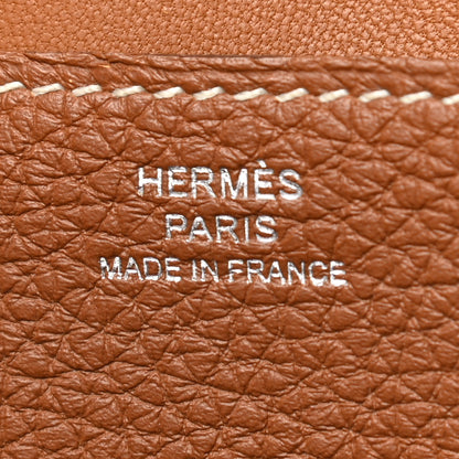 Hermes Togo Dogon Recto Verso Wallet Gold 6 of 7
