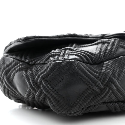 Chanel Lambskin Stitch Small Walk Of Fame Rectangular Flap Black 9 of 13