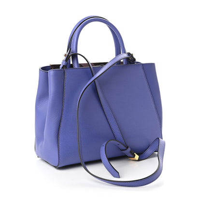 Fendi Vitello Elite Petite 2Jours Tote Viola Cassis 3 of 9