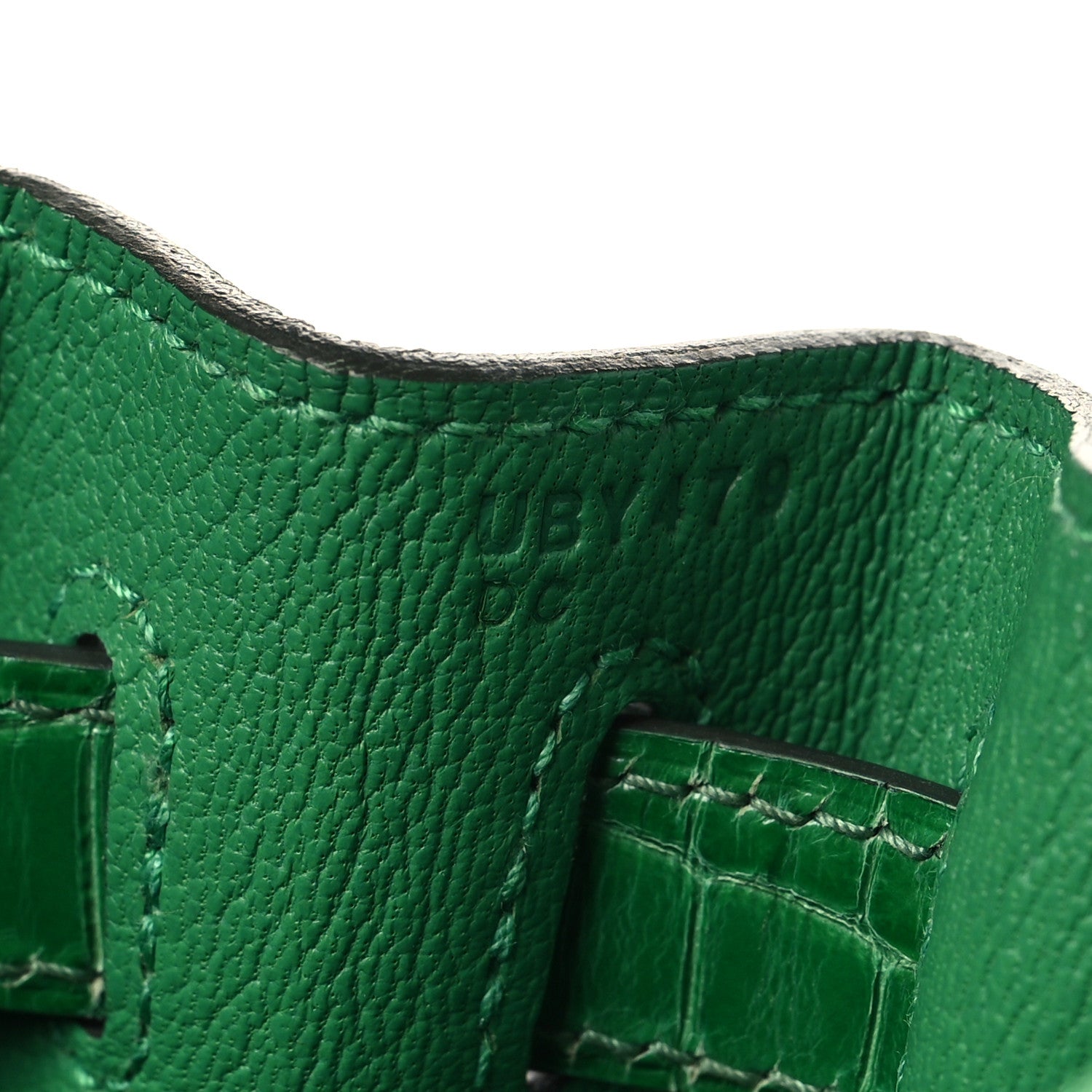 Hermes Togo Shiny Niloticus Crocodile Kelly Retourne Touch 28 Bambou 7 of 12