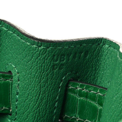 Hermes Togo Shiny Niloticus Crocodile Kelly Retourne Touch 28 Bambou 7 of 12