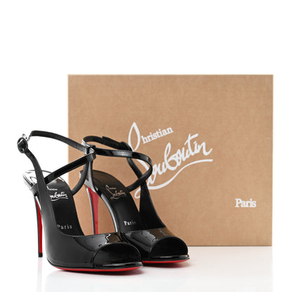 Christian Louboutin Patent Jenlove 100 Pumps 39.5 Black 8 of 8