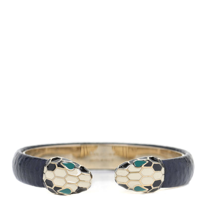 Bulgari Galuchat Serpenti Forever Bracelet S Navy 1 of 4
