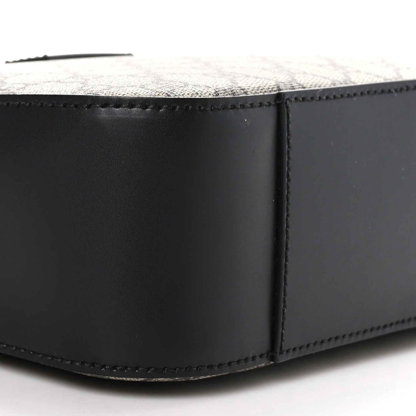 GG Supreme Monogram Camera Bag Beige Black
