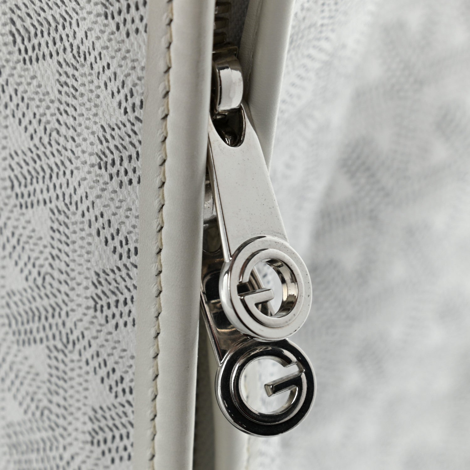 Goyard Goyardine Caravelle 50 Folding Suitcase White 12 of 14
