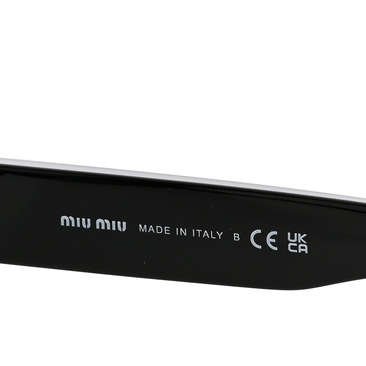 Acetate Oval Sunglasses SMU 06Z Black