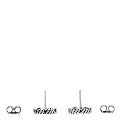 Gucci Sterling Silver Torchon Double G Earrings 3 of 6