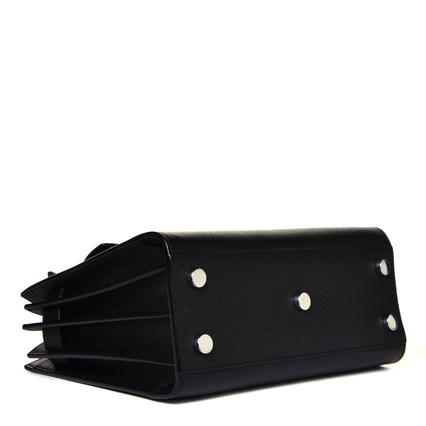 Grained Calfskin Nano Sac De Jour Black