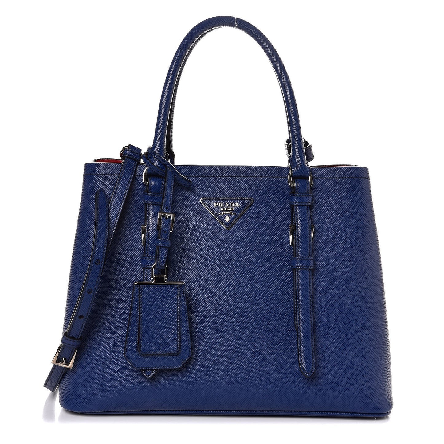 Saffiano Cuir Small Double Handle Tote Inchiostro