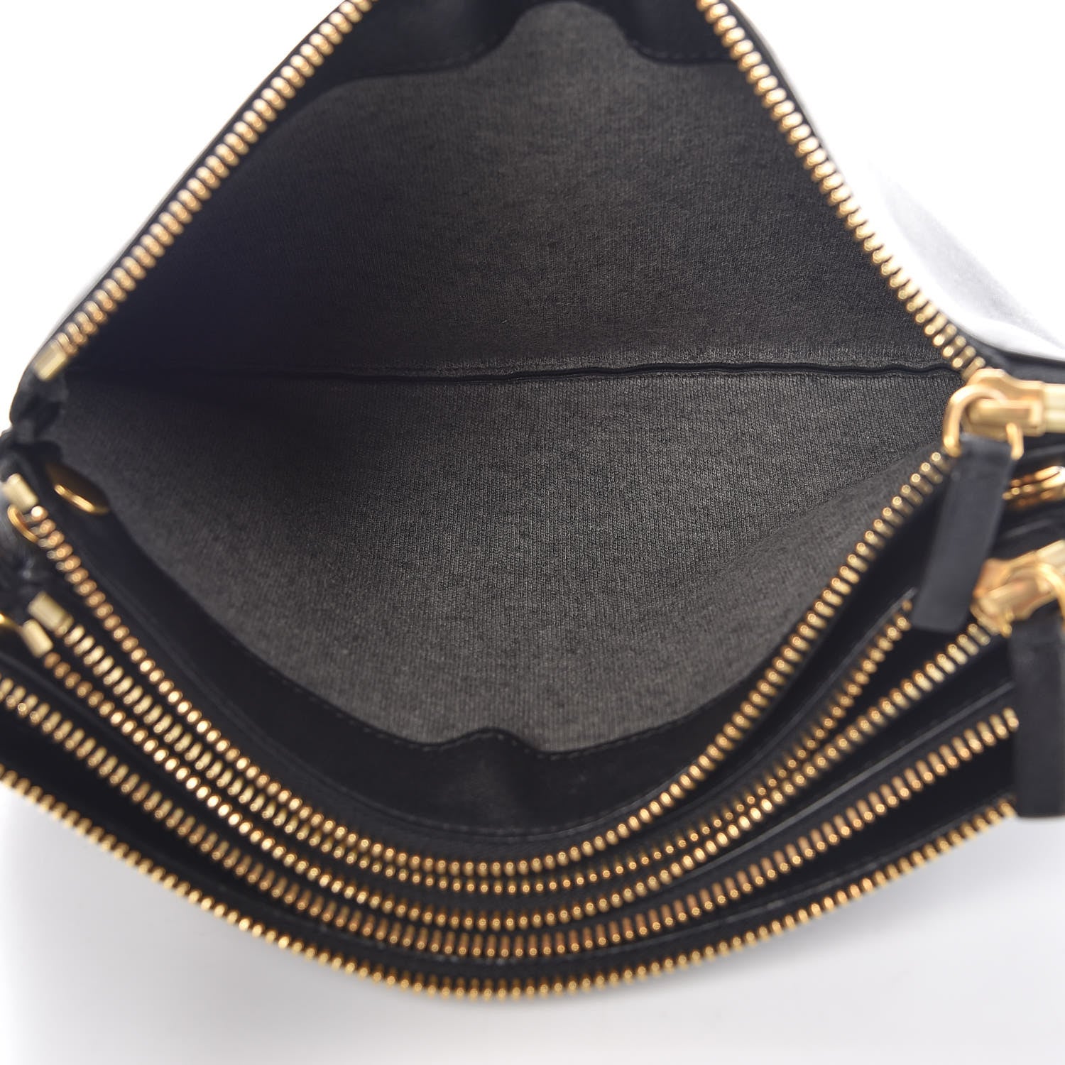 Celine Lambskin Large Trio Crossbody Bag Black 5 of 13