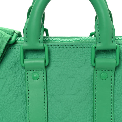 Louis Vuitton Monogram Taurillon Keepall Bandouliere 25 Minty Green 6 of 9