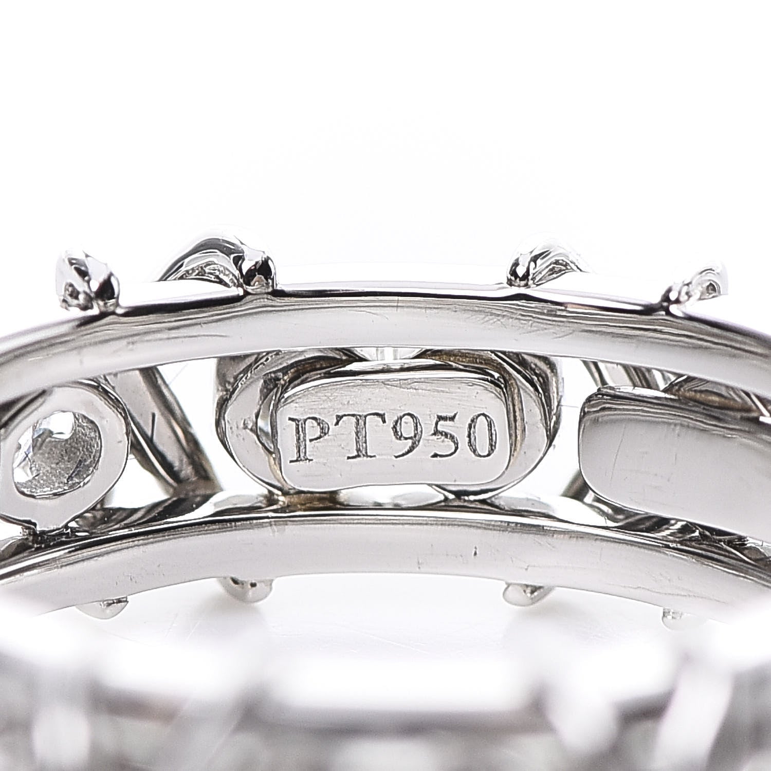 Tiffany Platinum Diamond Schlumberger Sixteen Stone Ring 54 6.75 6 of 7