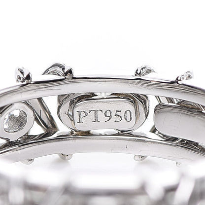 Tiffany Platinum Diamond Schlumberger Sixteen Stone Ring 54 6.75 6 of 7