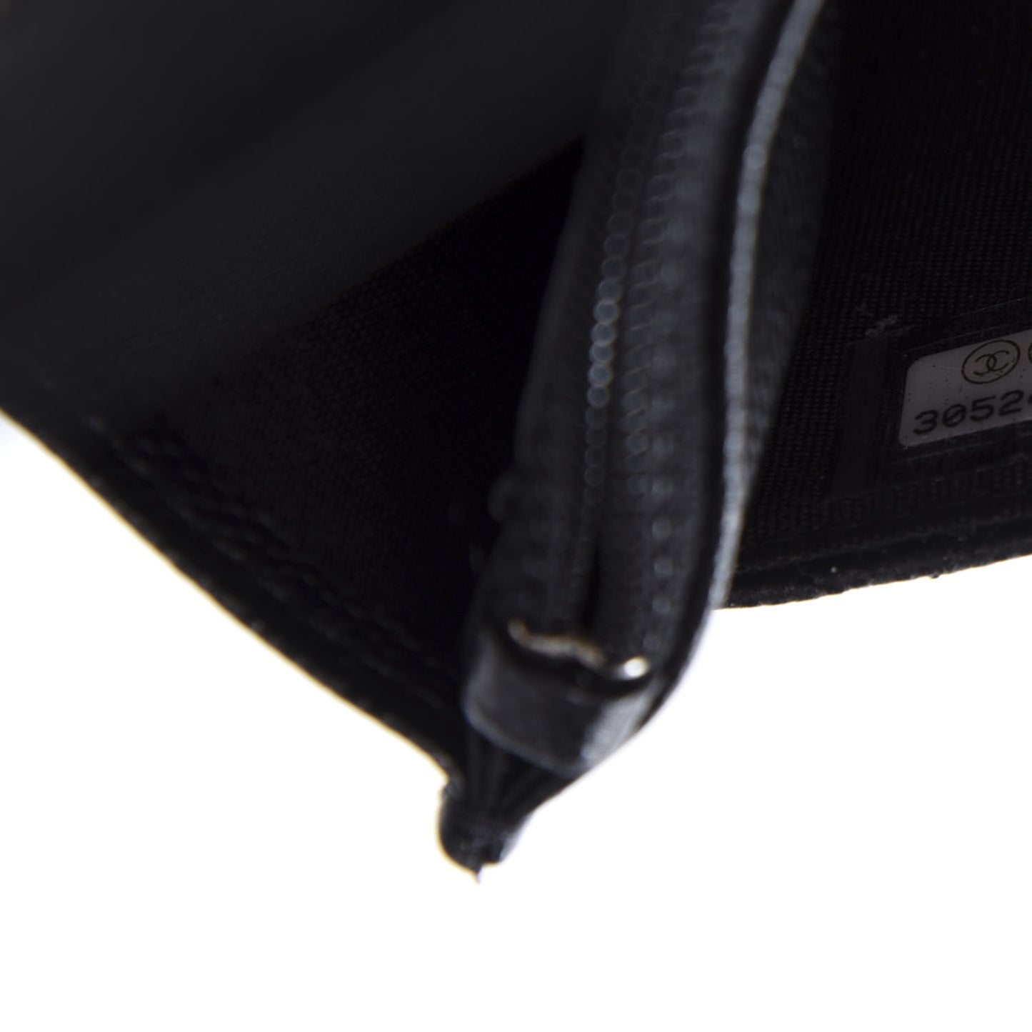 Caviar Quilted French New Wave Chain CC Wallet On Chain WOC Black