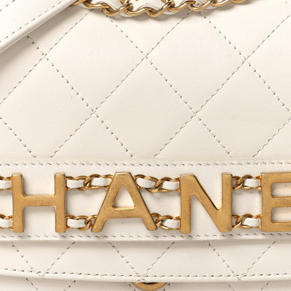 Chanel Calfskin Quilted Small Enchained Flap White 8 of 12