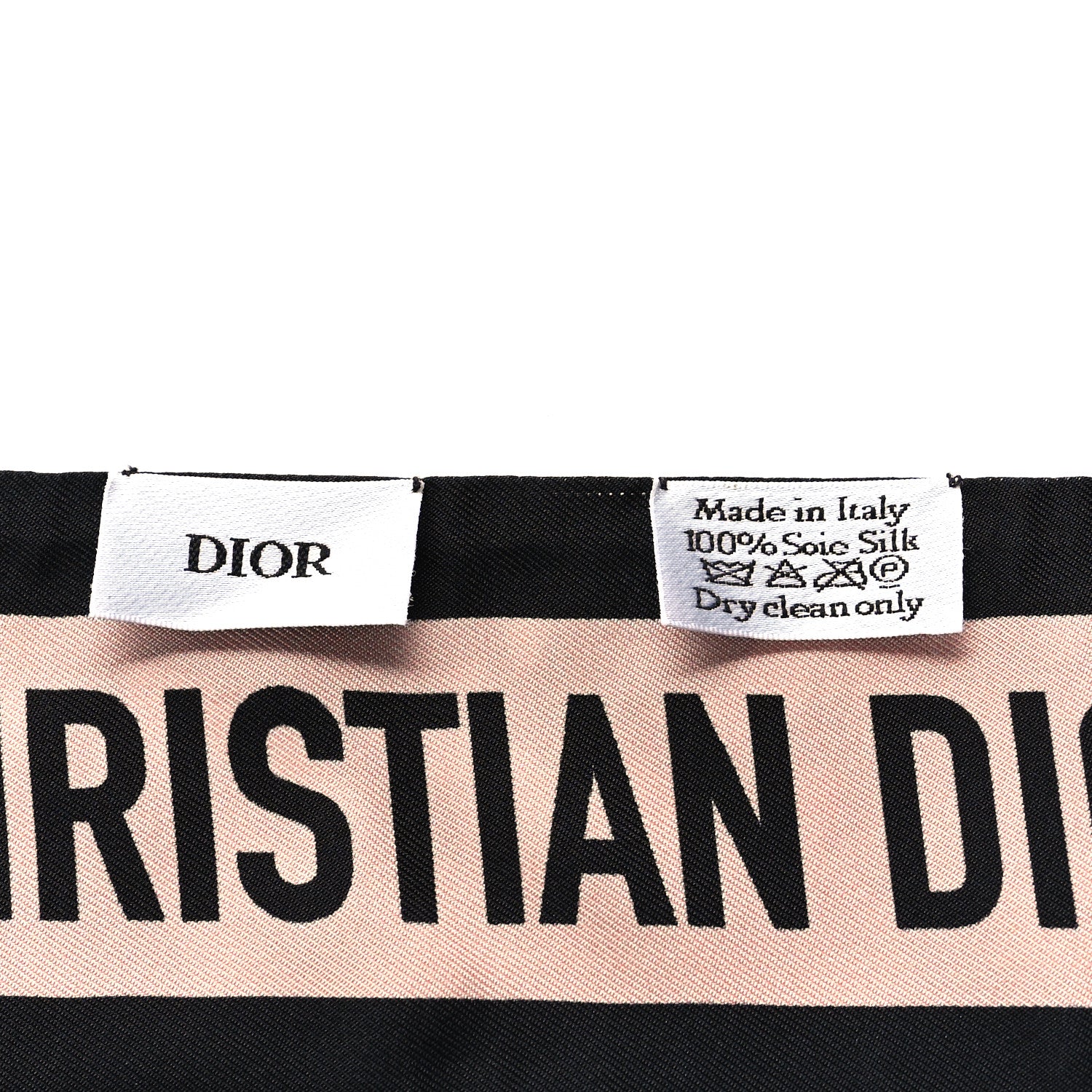 Christian Dior Silk Rosa Mutabilis Mitzah Scarf Beige 3 of 3