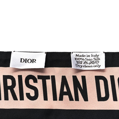 Christian Dior Silk Rosa Mutabilis Mitzah Scarf Beige 3 of 3