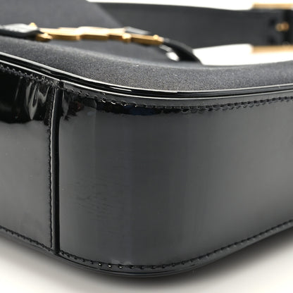 Saint Laurent Silk Satin Calfskin Le 5 A 7 Hobo Black 17 of 17