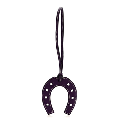 Hermes Swift Paddock Horseshoe Bag Charm Ultraviolet 1 of 3